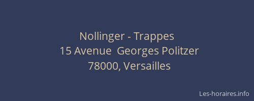 Nollinger - Trappes
