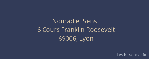 Nomad et Sens
