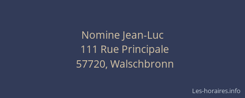 Nomine Jean-Luc