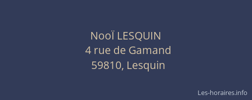 NooÏ LESQUIN