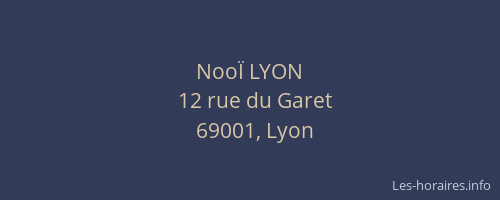 NooÏ LYON