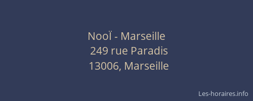 NooÏ - Marseille