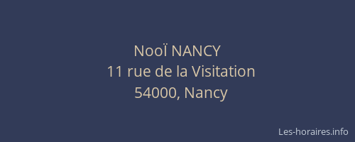 NooÏ NANCY