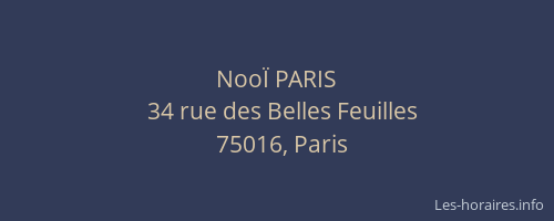 NooÏ PARIS