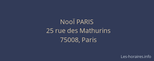 NooÏ PARIS