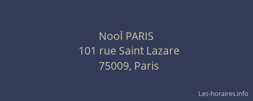 NooÏ PARIS