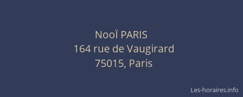 NooÏ PARIS
