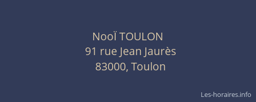 NooÏ TOULON