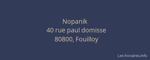 Nopanik