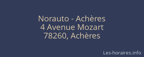 Norauto - Achères