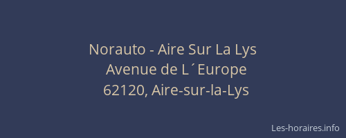 Norauto - Aire Sur La Lys
