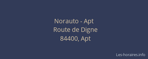 Norauto - Apt