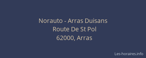 Norauto - Arras Duisans