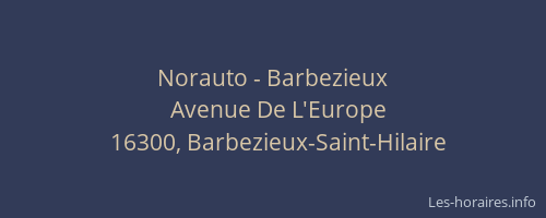 Norauto - Barbezieux