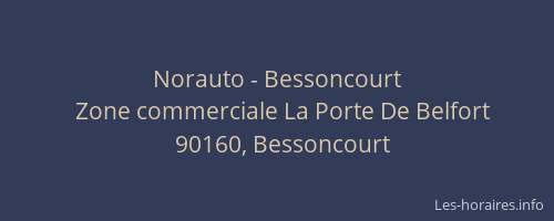 Norauto - Bessoncourt