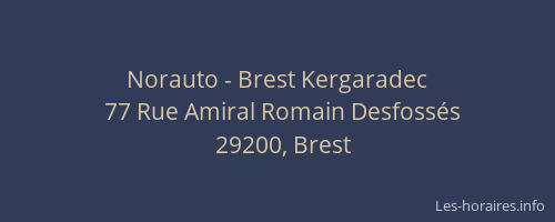 Norauto - Brest Kergaradec