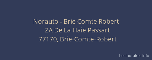 Norauto - Brie Comte Robert