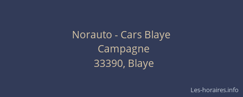 Norauto - Cars Blaye