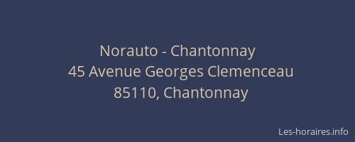 Norauto - Chantonnay