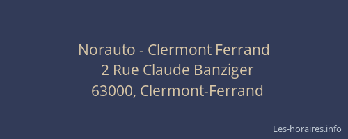 Norauto - Clermont Ferrand