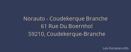 Norauto - Coudekerque Branche