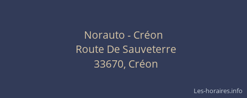 Norauto - Cr&eacute;on