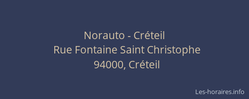 Norauto - Cr&eacute;teil