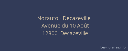 Norauto - Decazeville