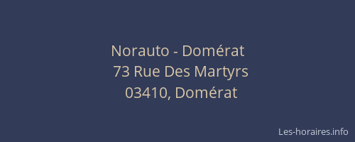 Norauto - Domérat