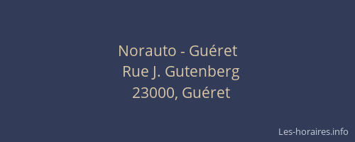 Norauto - Guéret