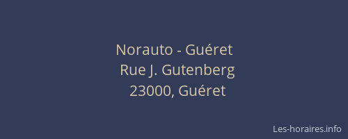 Norauto - Gu&eacute;ret