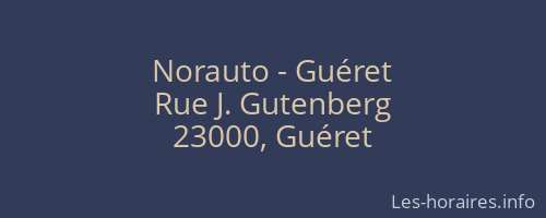 Norauto - Guéret