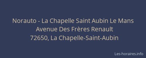 Norauto - La Chapelle Saint Aubin Le Mans