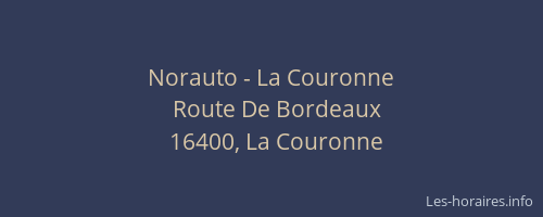 Norauto - La Couronne