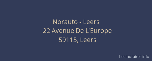 Norauto - Leers