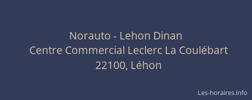Norauto - Lehon Dinan