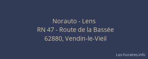 Norauto - Lens
