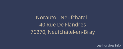 Norauto - Neufchatel