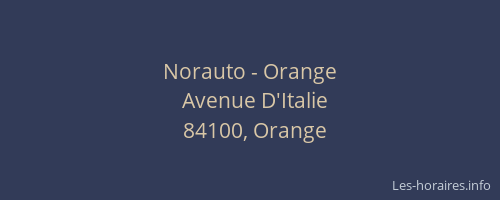 Norauto - Orange