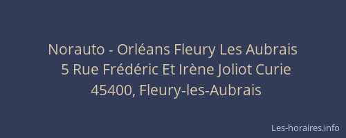 Norauto - Orléans Fleury Les Aubrais