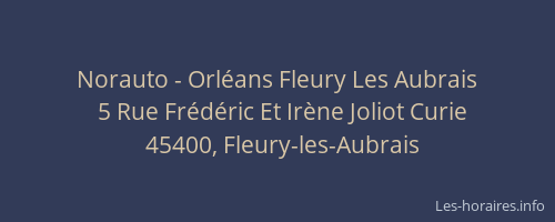 Norauto - Orl&eacute;ans Fleury Les Aubrais