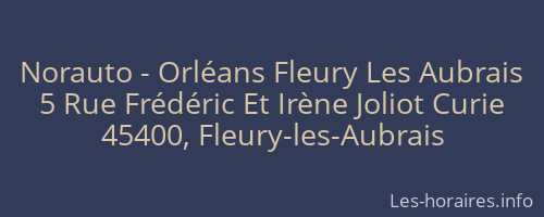 Norauto - Orléans Fleury Les Aubrais