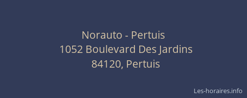 Norauto - Pertuis
