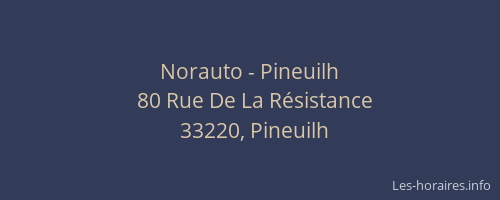 Norauto - Pineuilh