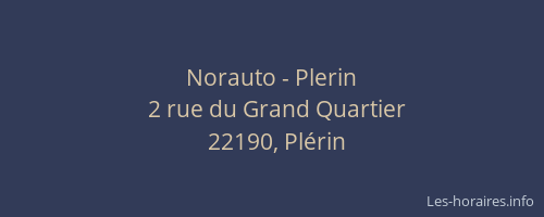 Norauto - Plerin