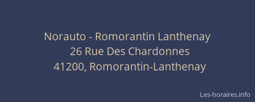 Norauto - Romorantin Lanthenay