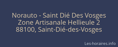 Norauto - Saint Dié Des Vosges