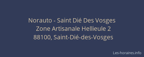 Norauto - Saint Di&eacute; Des Vosges