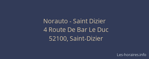 Norauto - Saint Dizier