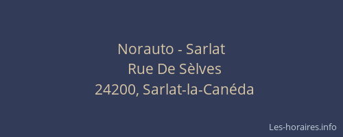 Norauto - Sarlat